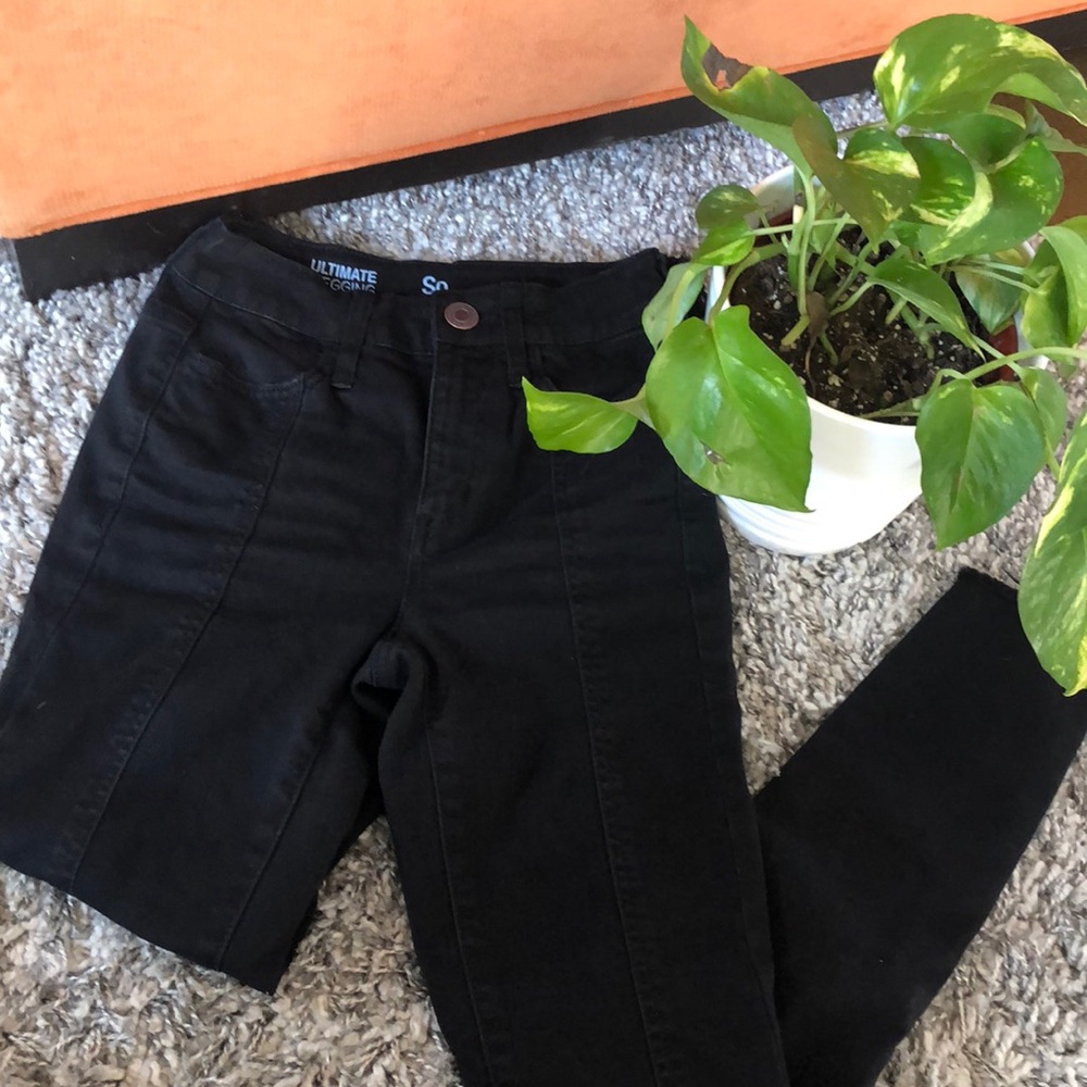 Moto jegging high rise shark bite ankle